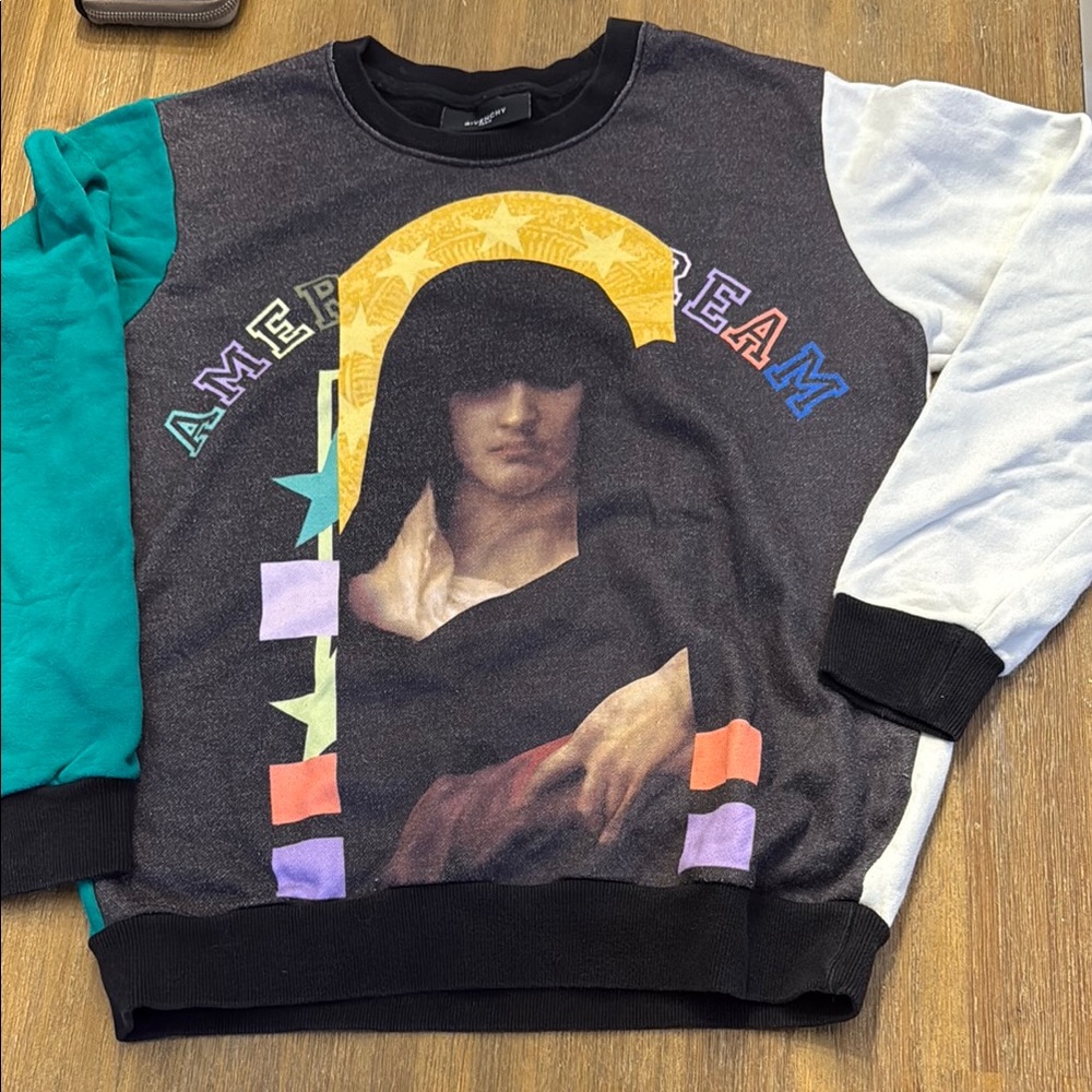 Givenchy Black and White Crewneck Sweater